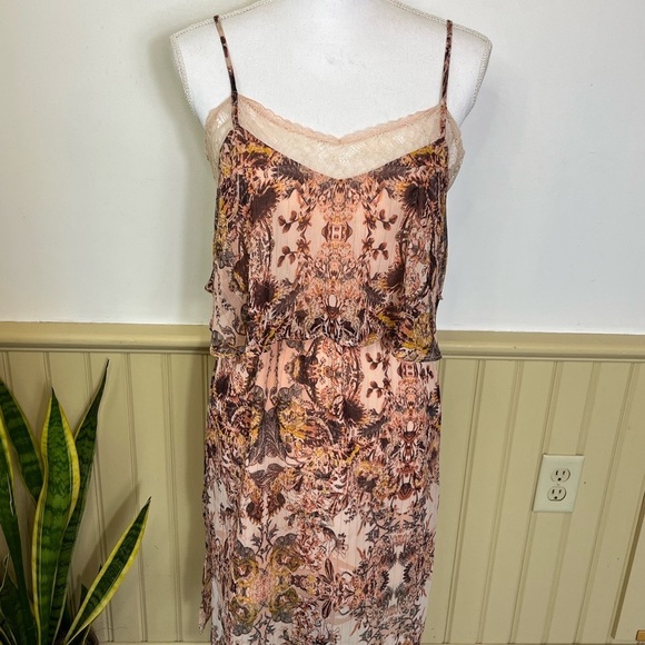 BCBGeneration Dress Womens Y2K Boho Lace Fairy Coquette Sheer Festival Sz S - Picture 1 of 14